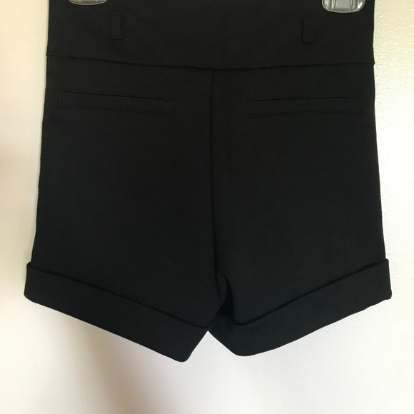 Black High Waist Shorts - Picture 2 of 2